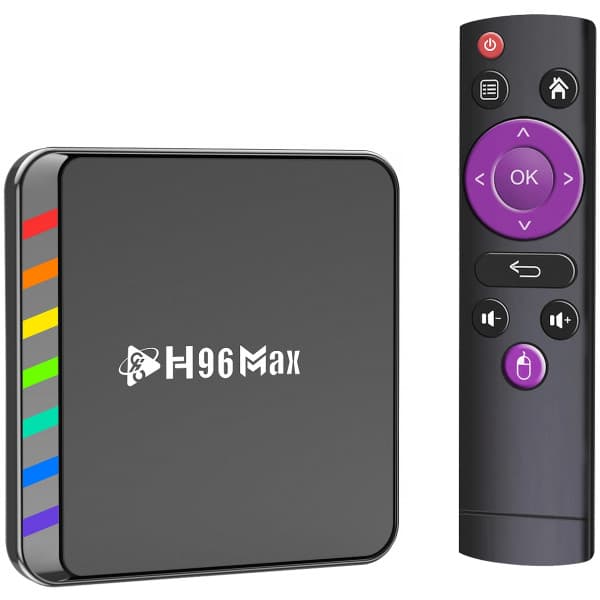 Медіаплеєр смарт-приставка для телевізора H96 MAX W2 2/16Gb Amlogic S905W2 Android 11 WiFi 2.4G+5G BT5.0 LAN:100M Black (W2_2GB/16GB)