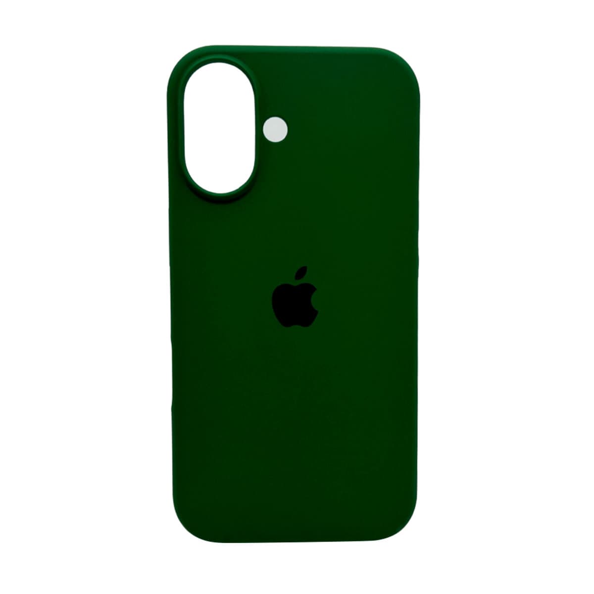 Защитный чехол-накладка Silicone Full Case AA Open Cam для Apple iPhone 16 Dark Green (FullOpenAAi16-31)