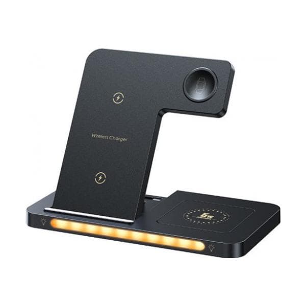 Бездротовий зарядний пристрій REMAX Minxl Pro Series RP-W70 22W 3-in-1 Foldable Wireless Charger with Light Black