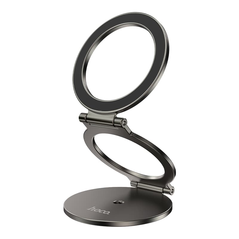 Тримач для телефону на штатив стіл HOCO H102 Whale magnetic ring holder multi-scene Metal Grey