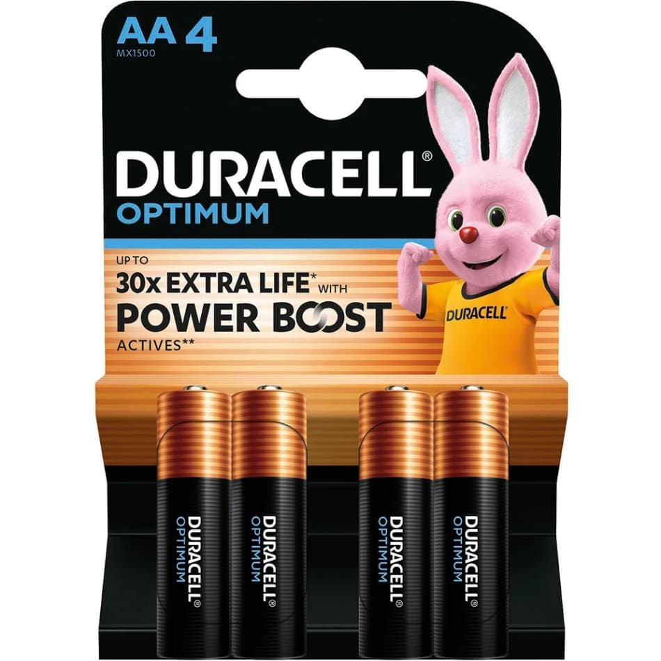 Батарейка Duracell Optimum AA/LR06 Alkaline 4шт