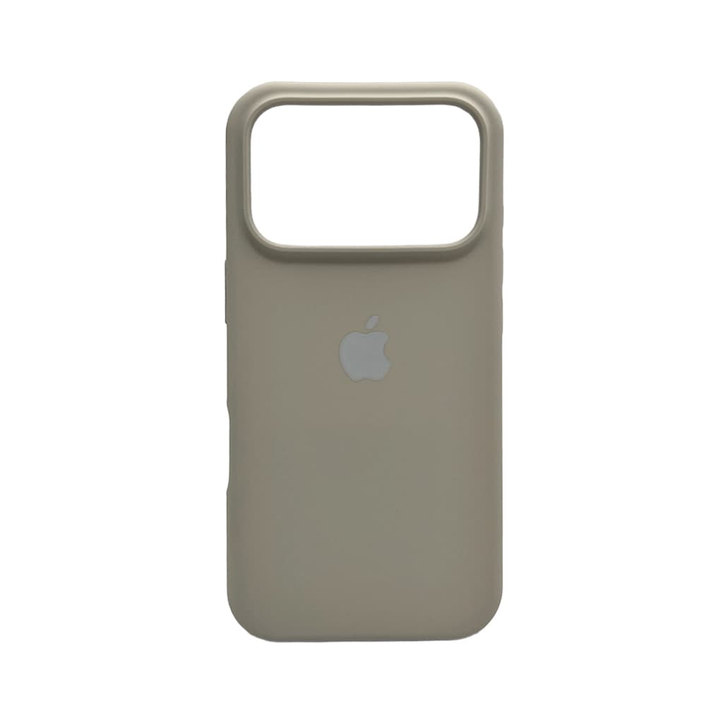 Защитный чехол-накладка Silicone Full Case AA Open Cam для Apple iPhone 17 Pro Antique White (FullOpeAAi17P-9)