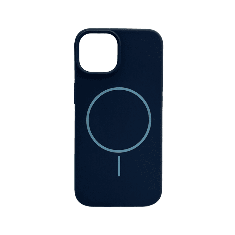 Защитный чехол-накладка Cosmic Silicone Case Magnetic для Apple iPhone 15 Dark Blue (SilMag15-8)