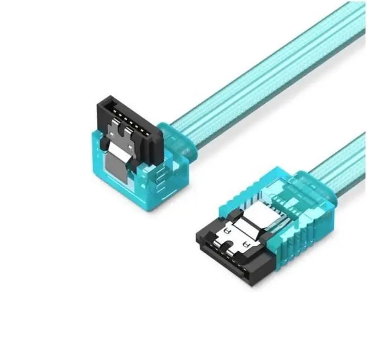 Кабель угловой Vention SATA 3.0 to SATA 3.0 Cable 0.5m Blue (KDDSD)