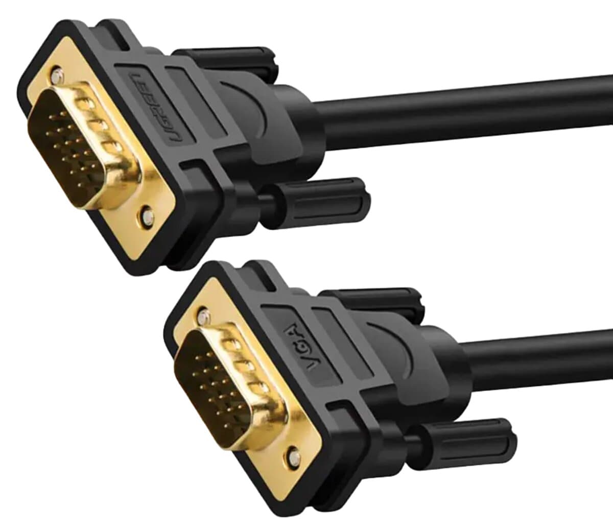 Кабель UGREEN VG101 VGA Male to VGA Male Cable 2m Black (UGR-11646)