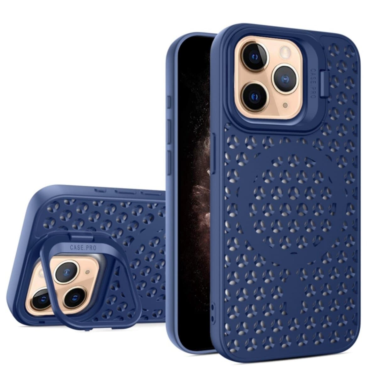 Защитный чехол-накладка Cosmic Grater Stand для Apple iPhone 11 Pro Max Blue (GRASTiP11PMBlue)