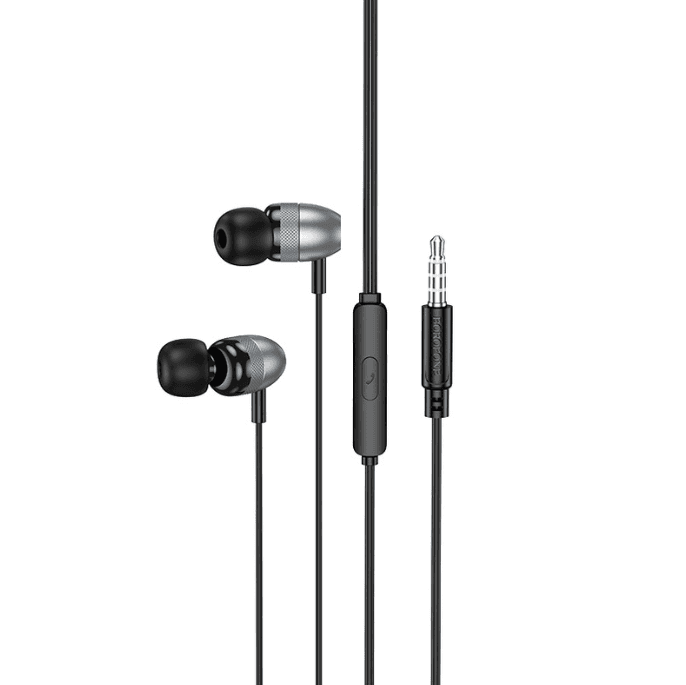 Проводные наушники с микрофоном BOROFONE BM95 Excepcional universal earphones 1.2м 3.5mm Black