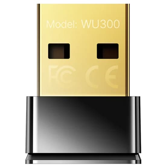 WiFi-адаптер Cudy WU300 AX300 Wi-Fi 6 Nano USB Adapter Black (WU300)