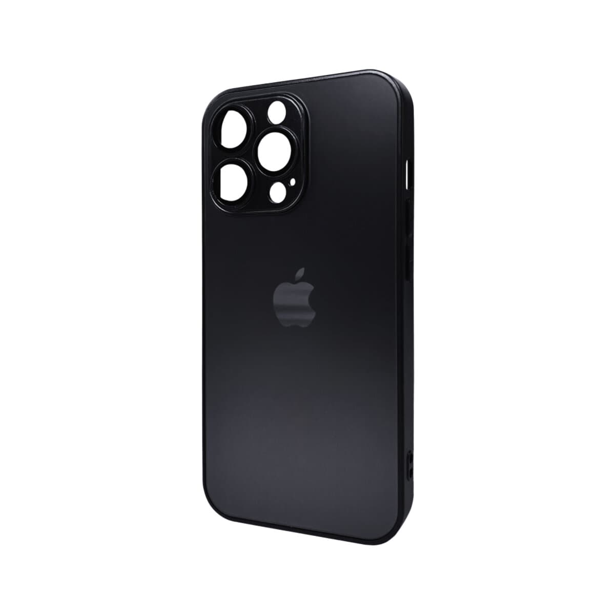 Захисний чохол-накладка AG Glass Matt Frame Color Logo для Apple iPhone 13 Pro Graphite Black (AGMattFrameiP13PBlack)