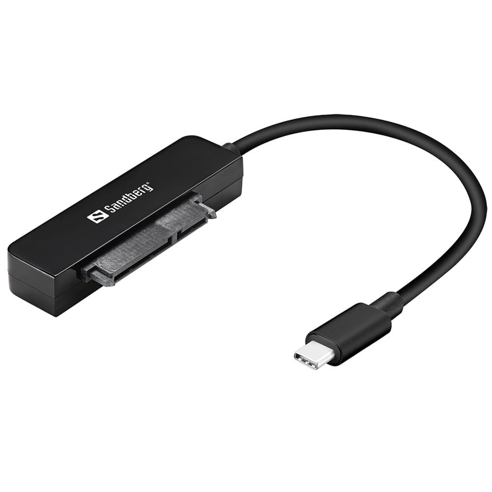 Перехідник Sandberg 136-37 USB 3.1 Type-C Gen 2 – SATA III F Black