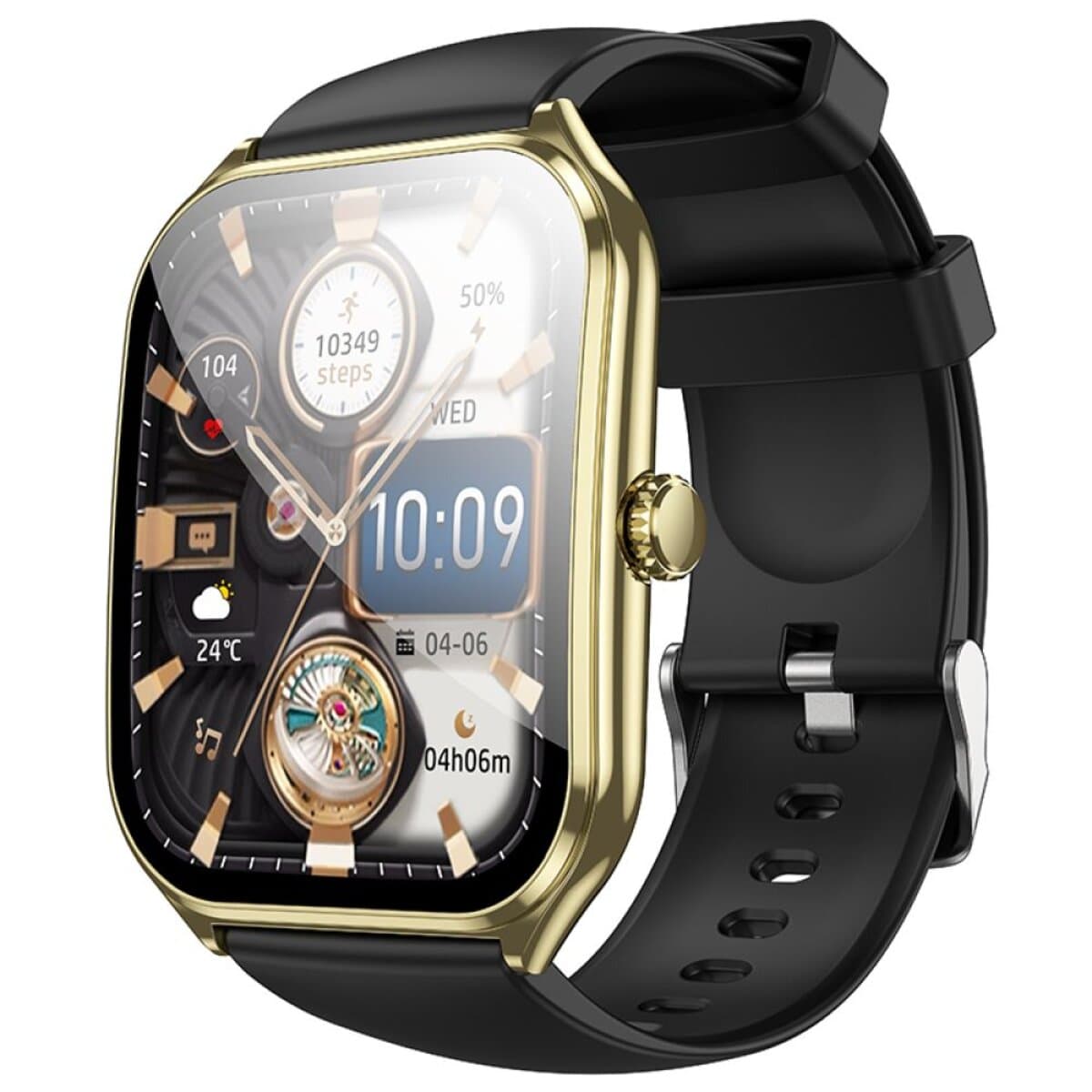 Смарт-часы HOCO Y28 AMOLED Smart sports watch call version 1.96" BT5.2 200mAh Gold