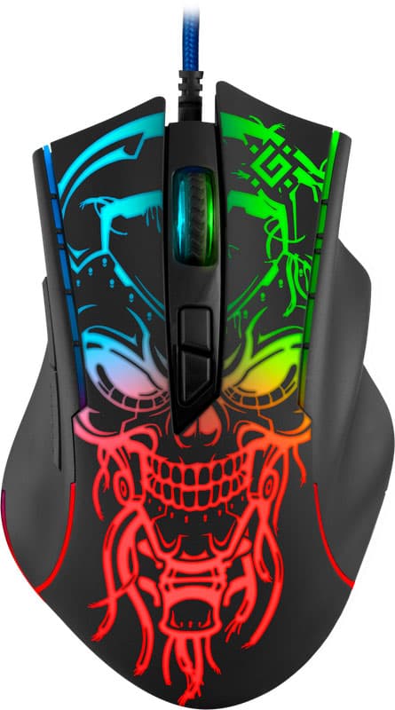 Ігрова провідна мишка Defender Bulletstorm GM-928 7200dpi 7кн RGB Black (52928)
