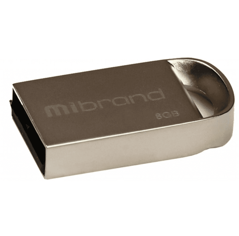 Флеш пам'ять флешка Flash Mibrand Lynx 8Gb USB 2.0 Silver (MI2.0/LY8M2S)