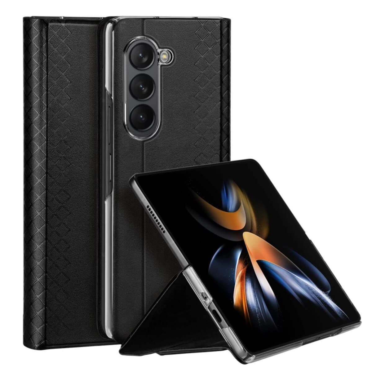 Защитный чехол-накладка DUX DUCIS Bril для Samsung Fold 5 Black (DUXBRFold5Black)