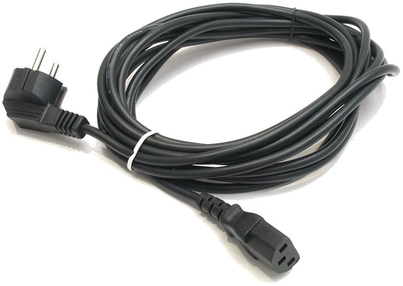 Кабель живлення B00718 1мм CEE 7/7 - C13 Schuko 1.5м Black