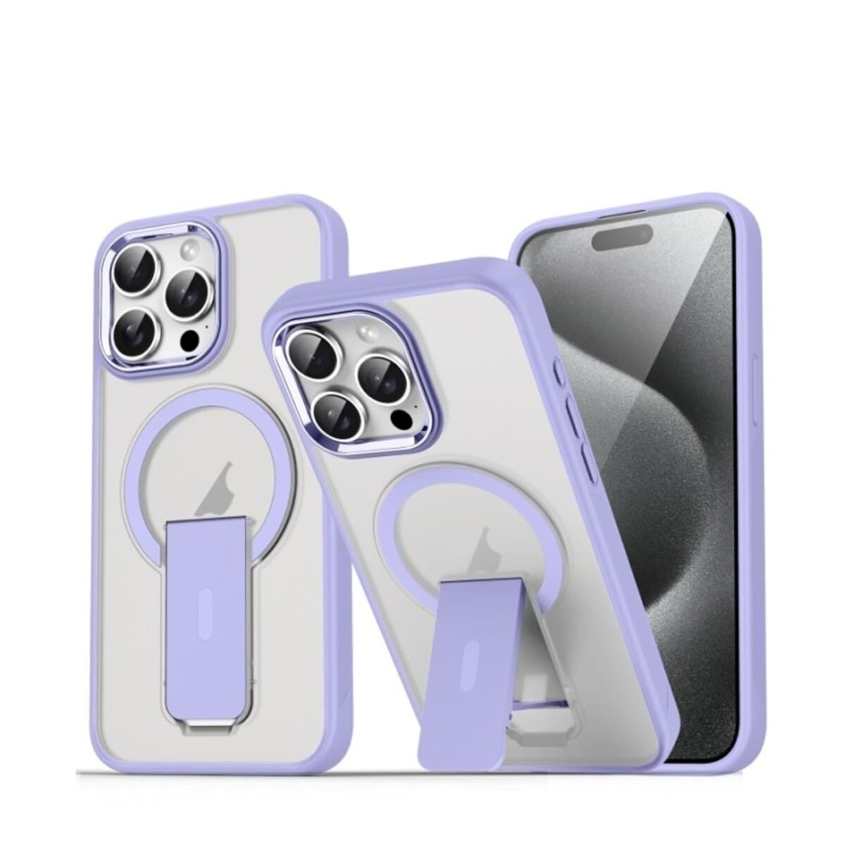 Захисний чохол-накладка Cosmic Magnetic Stand для Apple iPhone 15 Pro Lavender (MagStand15PLavender)