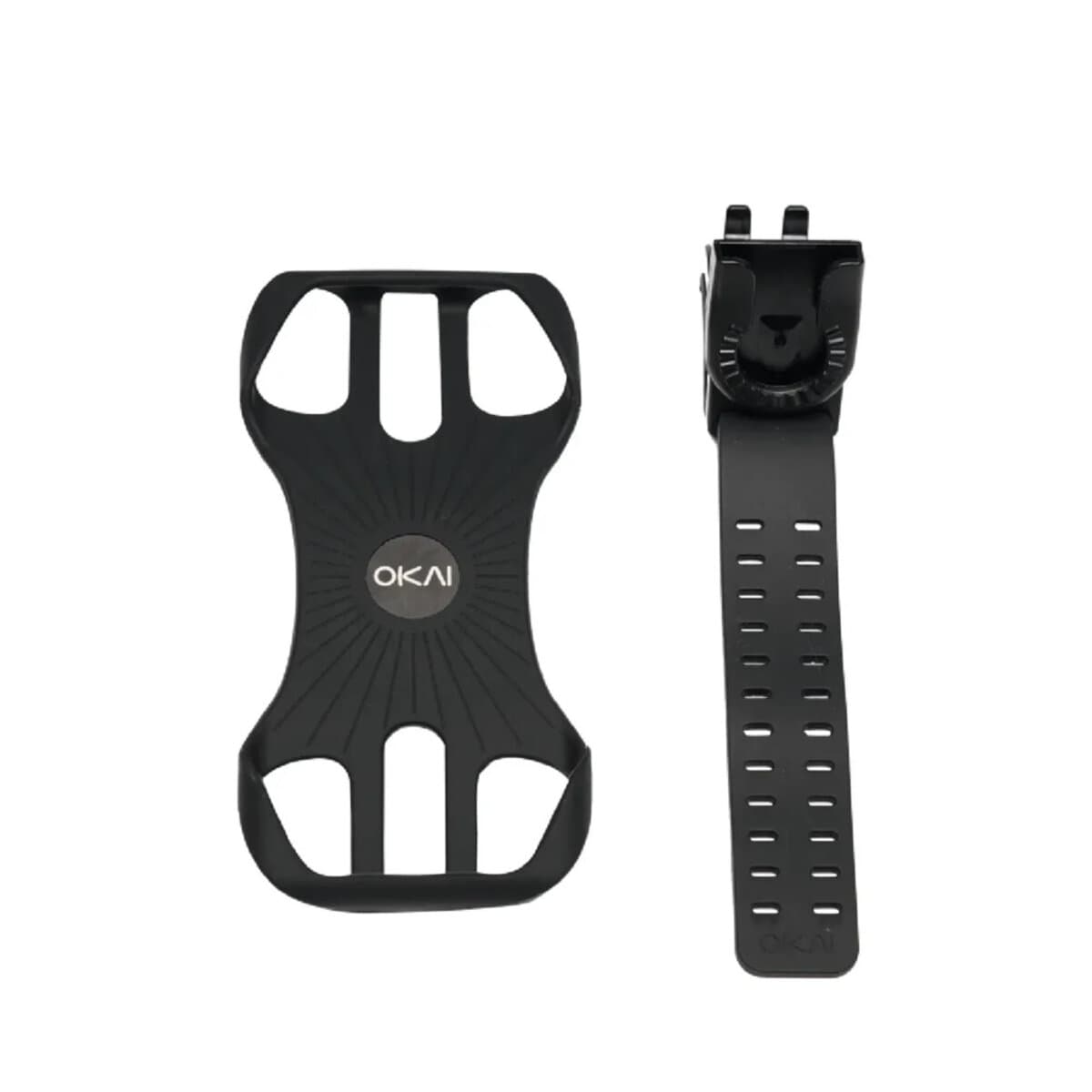 Тримач для телефону на кермо велосипеда самоката OKAI до 6.7'' силікон Black