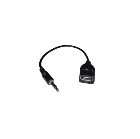 Перехідник аудіо S0973 USB для iPod Shuffle Jack 3.5мм M 4pin - USB-A F 15см Black