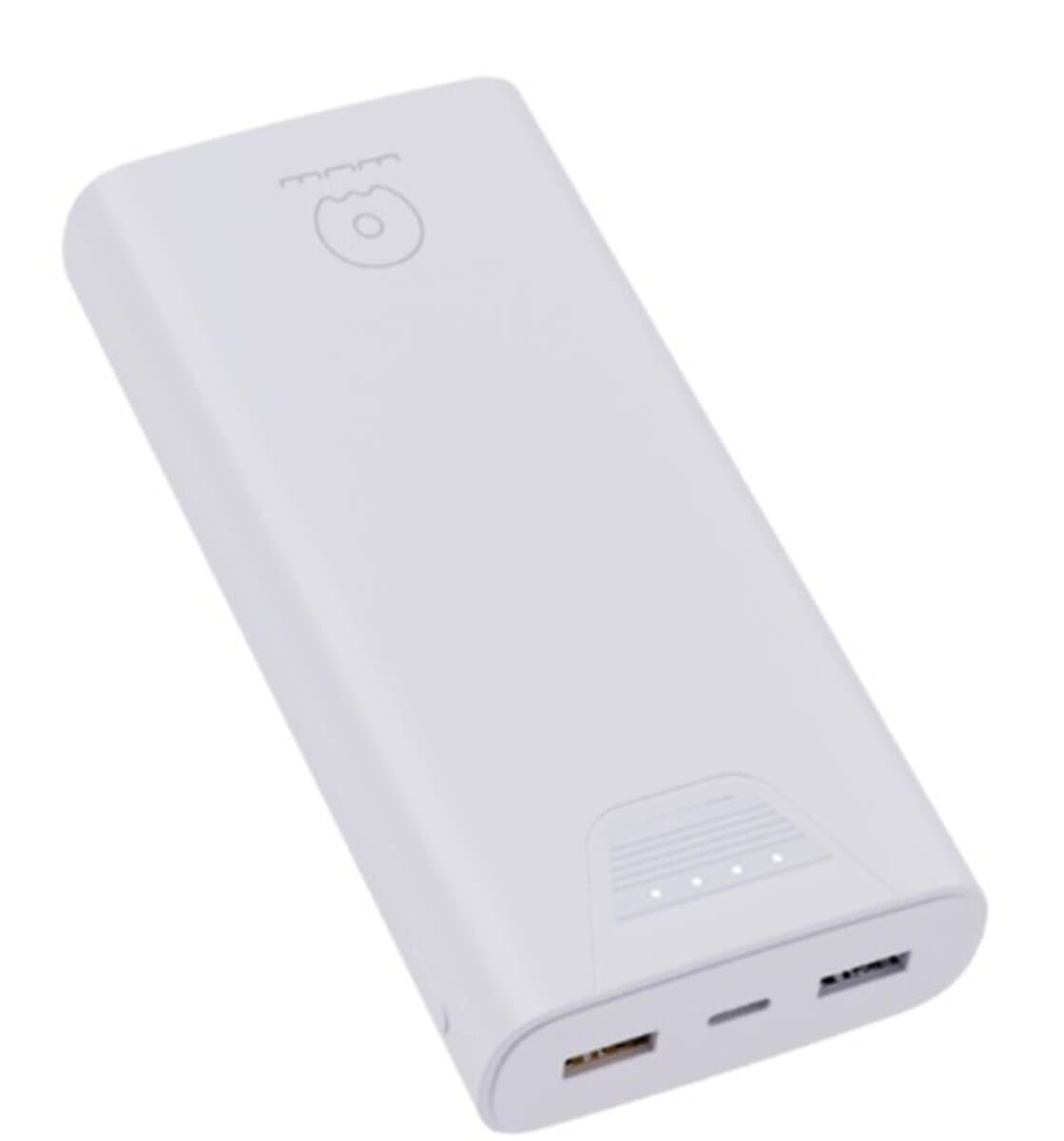 Powerbank павербанк УМБ WUW Y144 20000mAh 2xUSB 1xType-C Li-Pol White (Y144W)