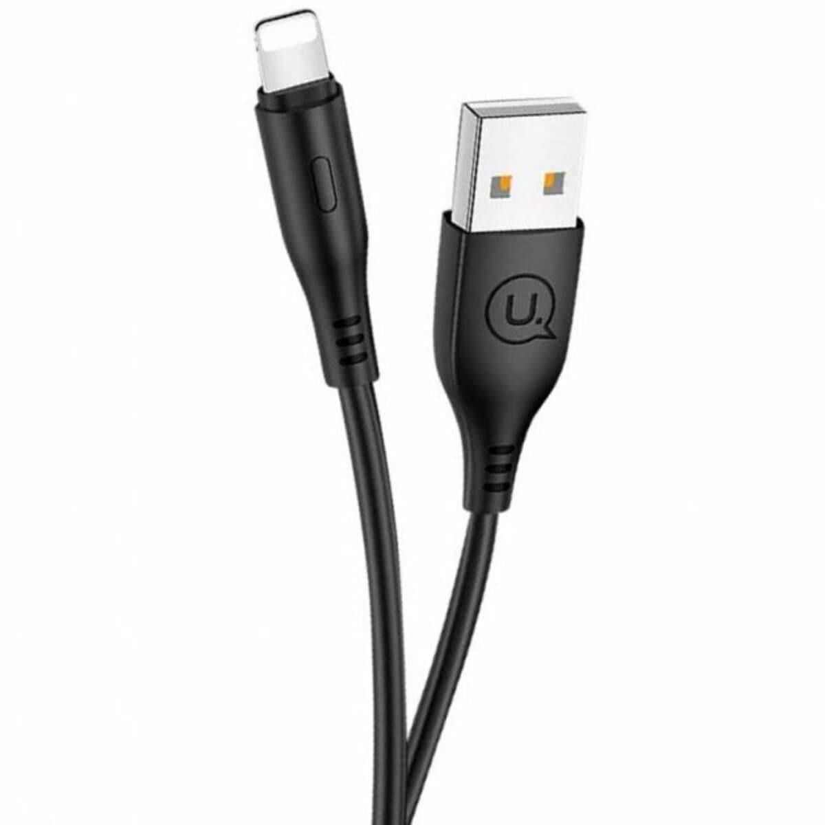 Кабель Usams US-SJ266 U18 USB to Lightning Round lightning Cable 1m Black (SJ266USB01)