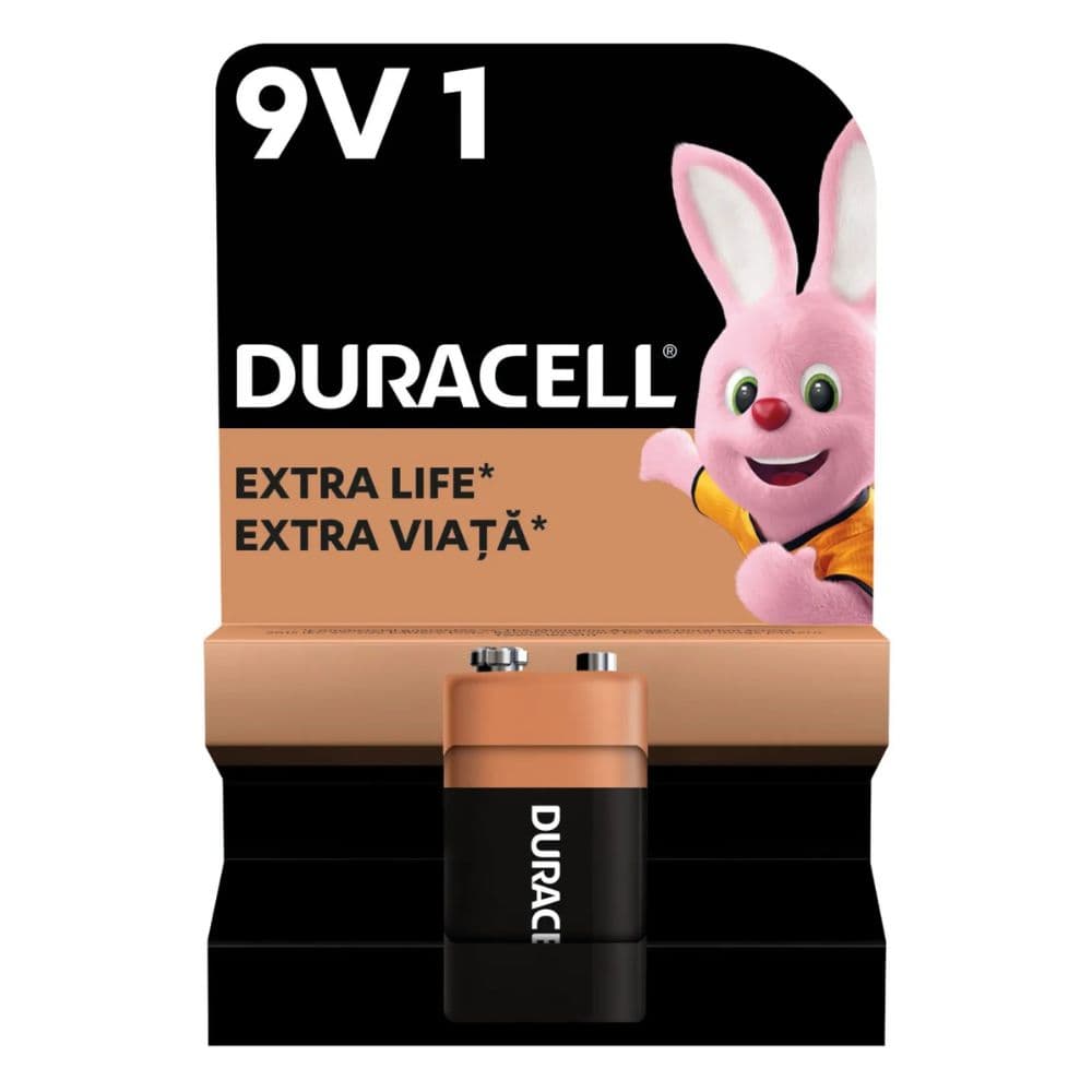 Батарейка крона Duracell 9V/6LR61 1шт