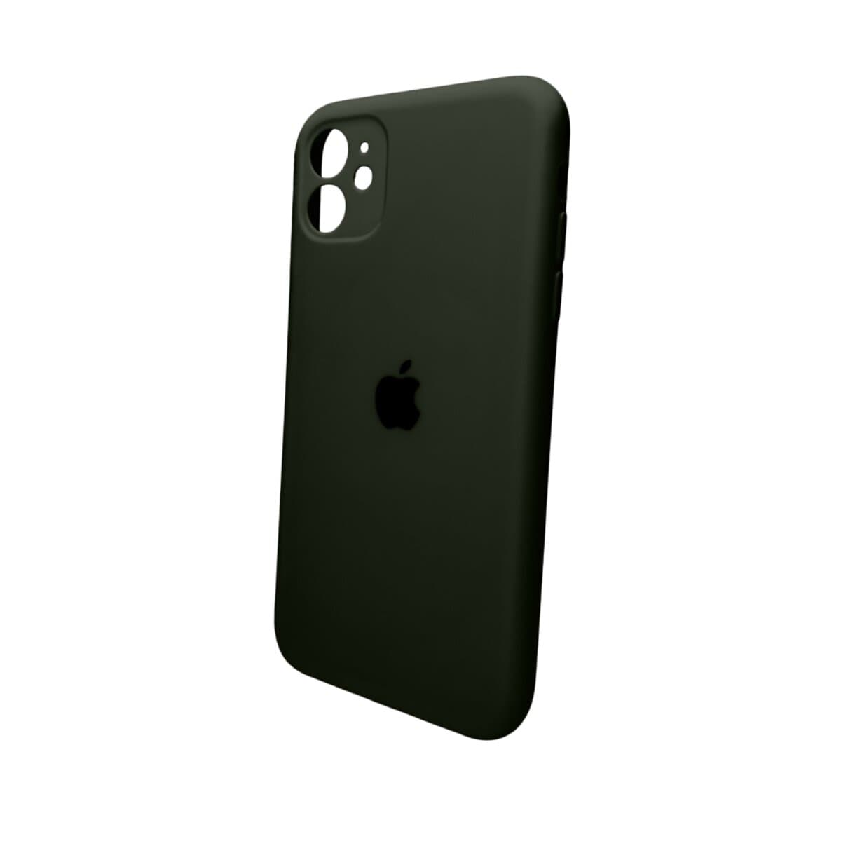 Защитный чехол-накладка Silicone Full Case AA Camera Protect для Apple iPhone 11 Pro Max Atrovirens (FullAAKPi11PM-40)