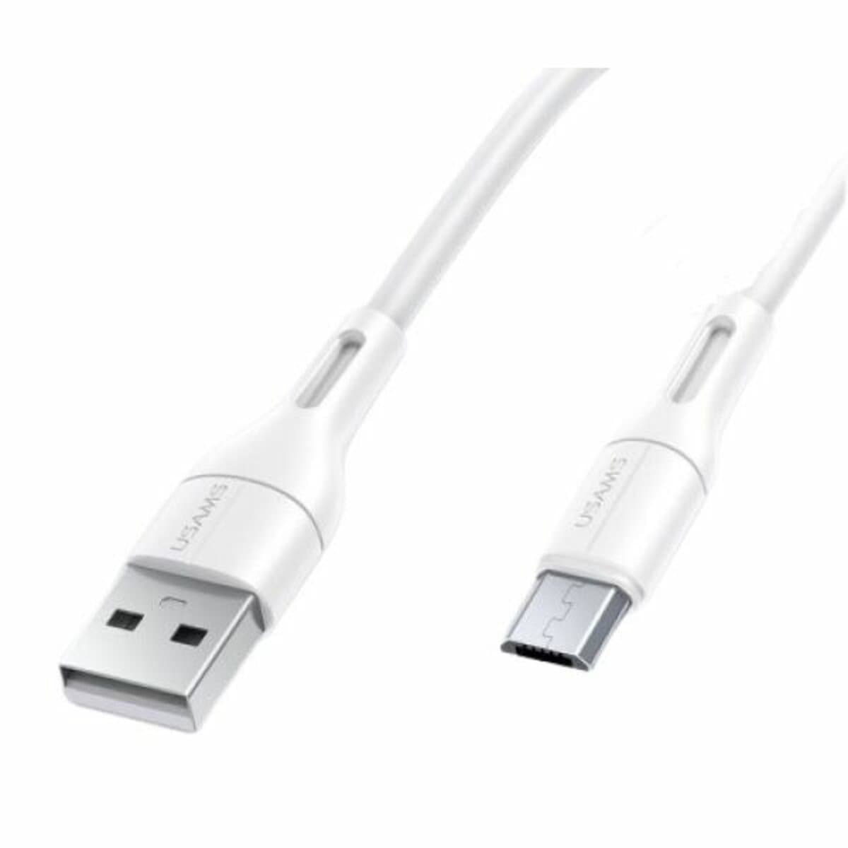Кабель Usams US-SJ502 U68 USB to Micro-USB Charging Data Cable 1m 2A White (SJ502USB02)