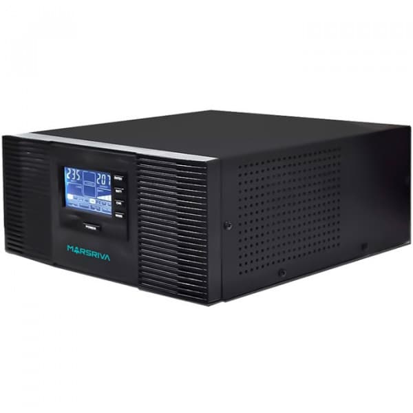 Джерело безперебійного живлення ДБЖ Marsriva MR-UT800 800ВА/640W чиста синусоїда змінного струму без АКБ 12B Black (MR-UT800)