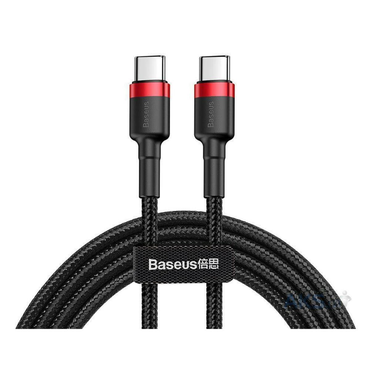 Кабель Baseus Cafule USB Cable Type-C to Type-C 3A 2m Red-Black (CATKLF-H91)