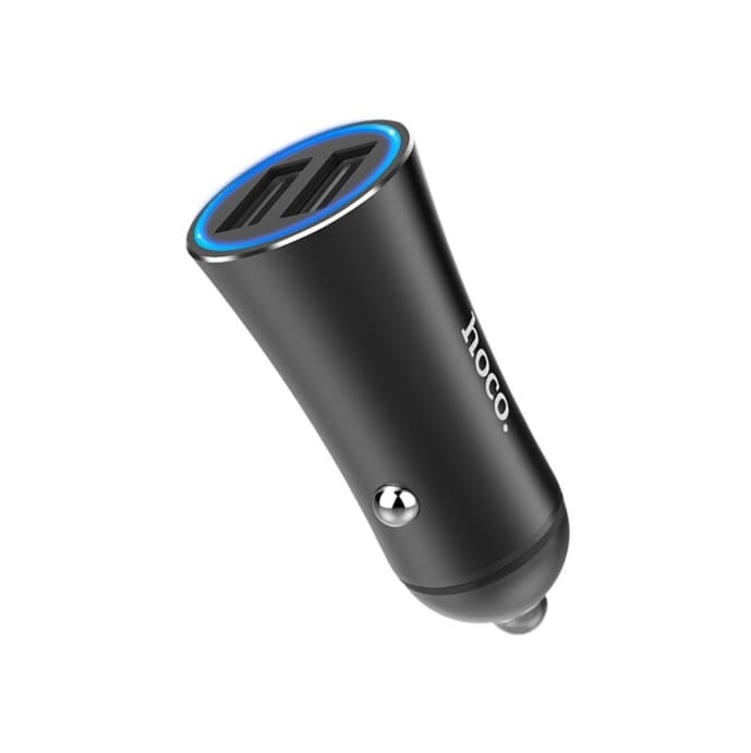 Автомобильное зарядное устройство HOCO Z30A Easy route dual port car charger 2xUSB 3.1A Black