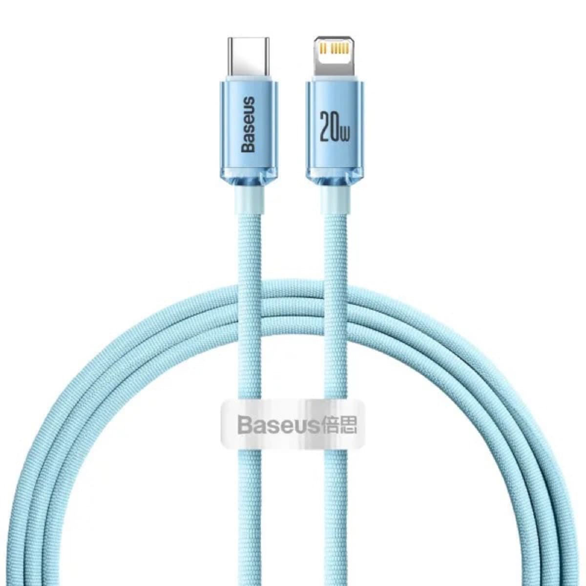 Кабель Baseus Gem Fast-Charging Data Cable TYpe-C to Lightning 20W 2m Galaxy Blue (P10373001311-01)