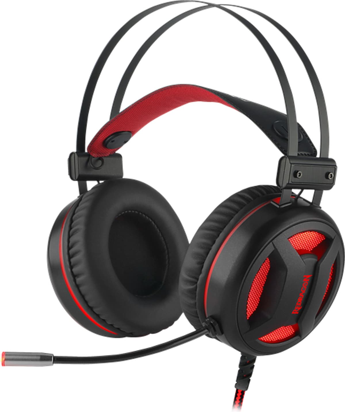 Провідні ігрові навушники гарнітура Redragon Minos, Surround 7.1 USB Black-Red