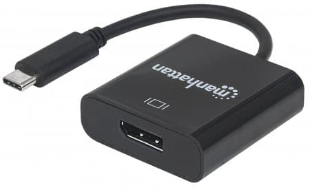 Перехідник Intracom Manhattan 152020 USB3.1 Type-C - DisplayPort F Black