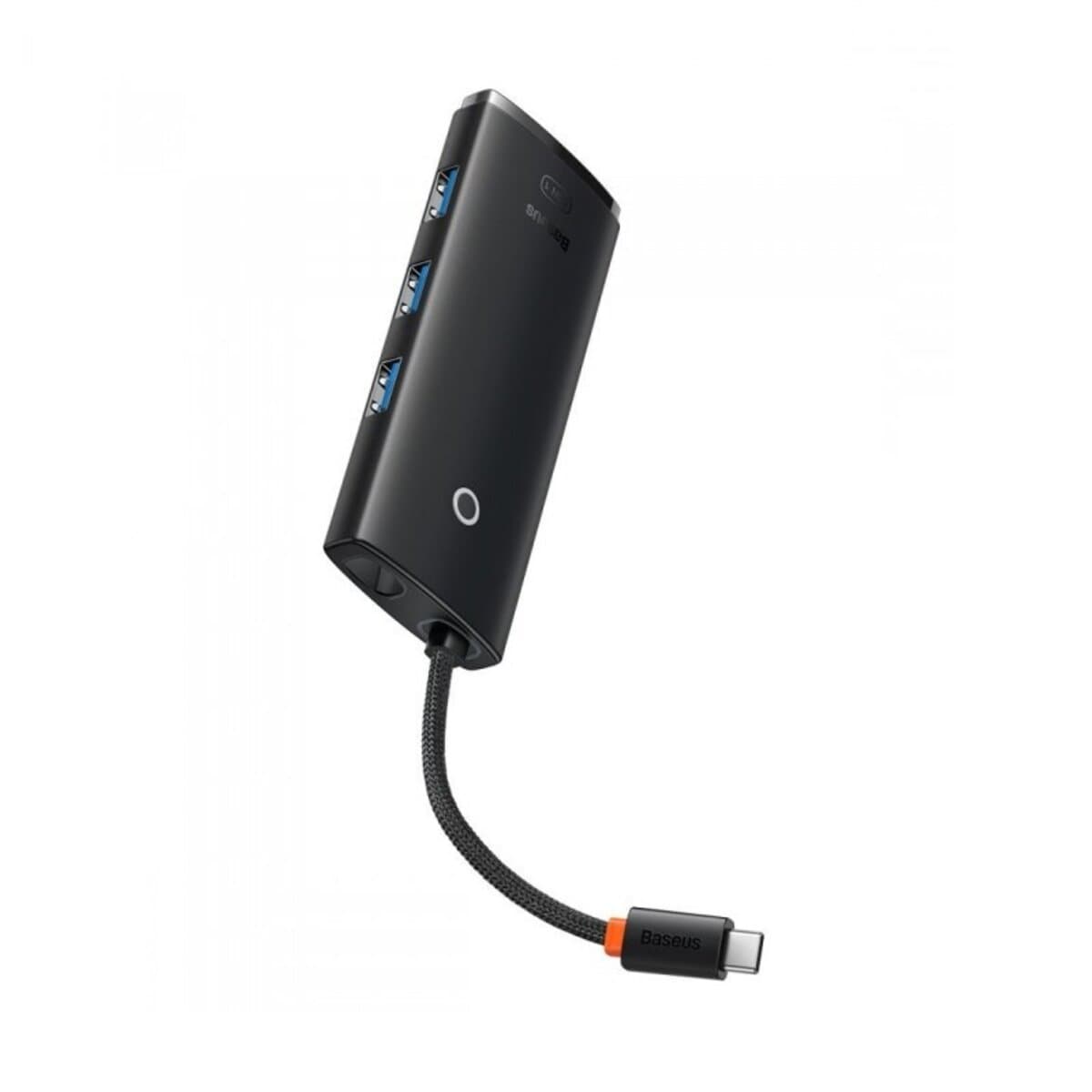 USB-хаб Baseus Lite Series 5-Port Type-C HUB Docking Station Type-C to HDMI+USB3.0x3+PD Black (WKQX040001)