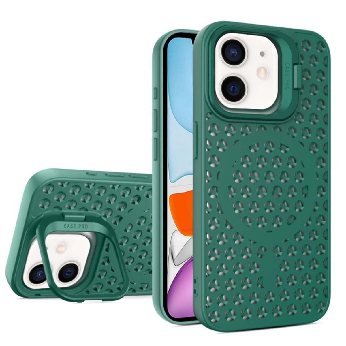 Защитный чехол-накладка Cosmic Grater Stand для Apple iPhone 11 Dark Green (GRASTiP11DarkGreen)