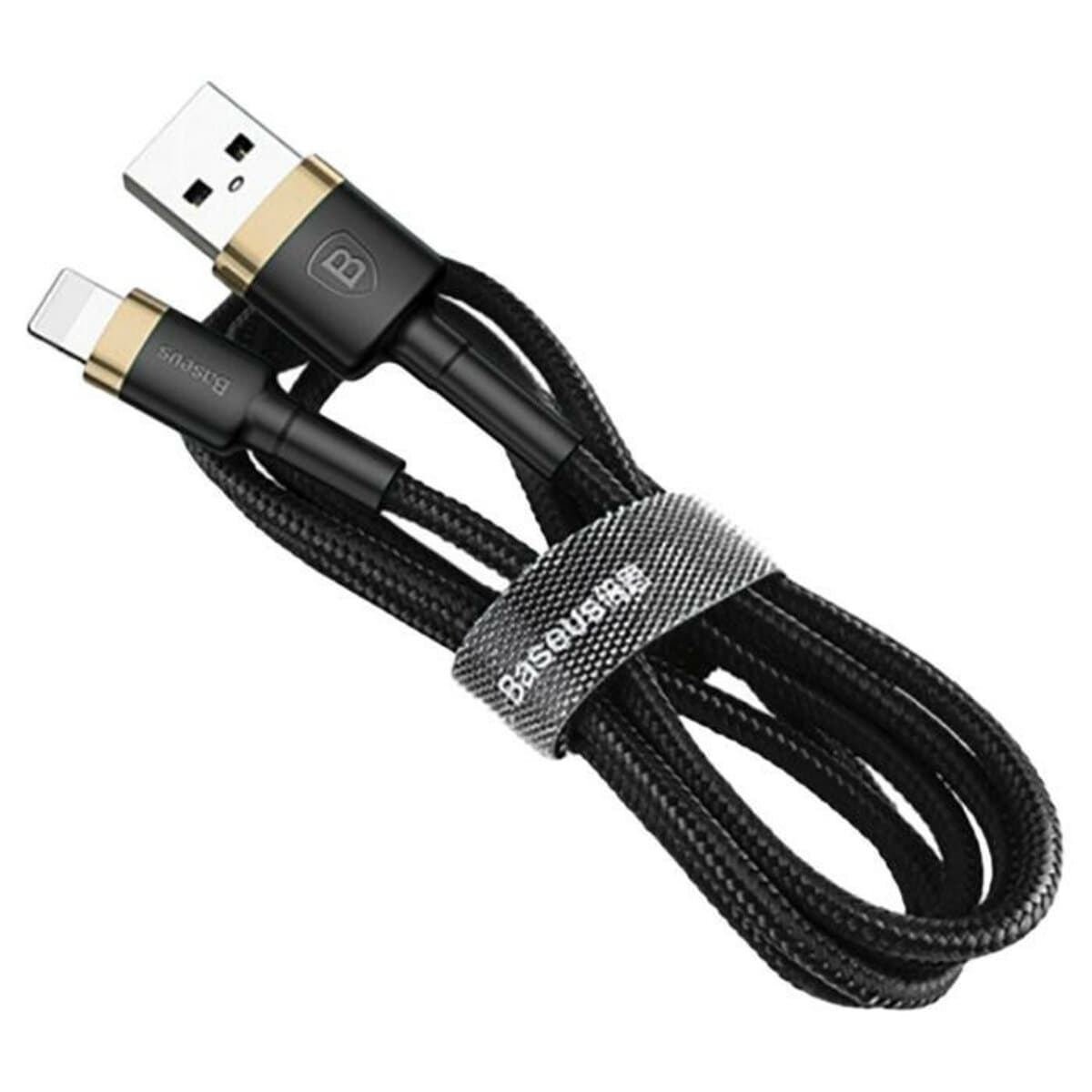 Кабель Baseus Cafule Cable USB to Lightning 2A 3m Black-Gold (CALKLF-RV1)