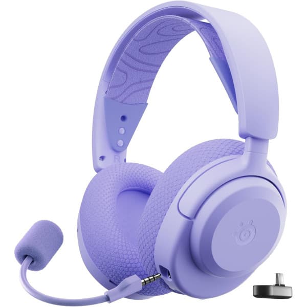 Бездротові ігрові навушники з мікрофоном SteelSeries Arctis Nova 3P Wireless 2.4ГГц Bluetooth MultiPlatform Purple (61692)