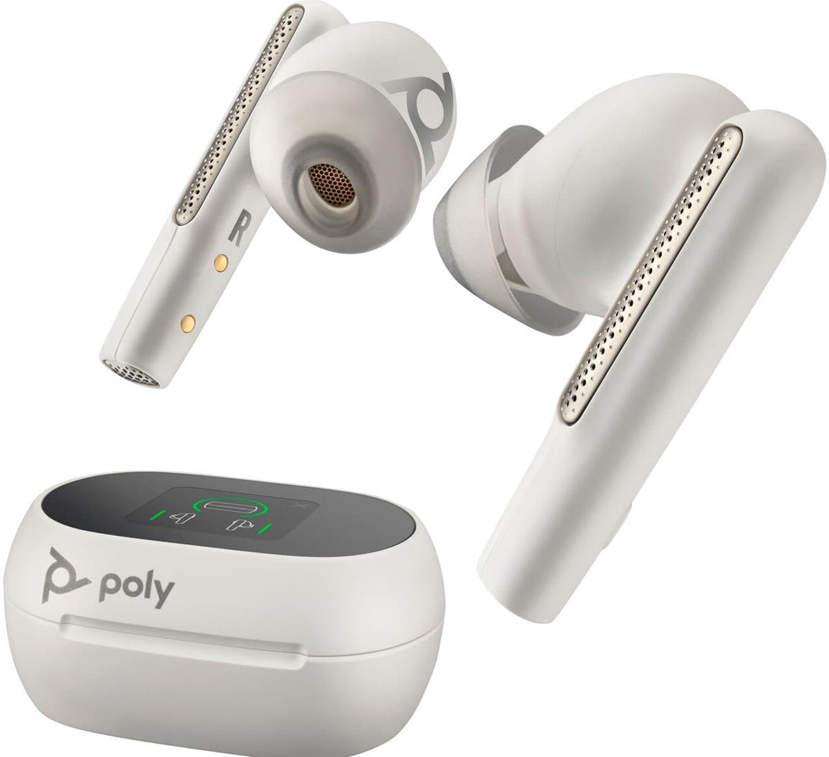 Бездротові навушники із мікрофоном Poly TWS Voyager Free 60+ Earbuds BT700C TSCHC Bluetooth White (7Y8G6AA)