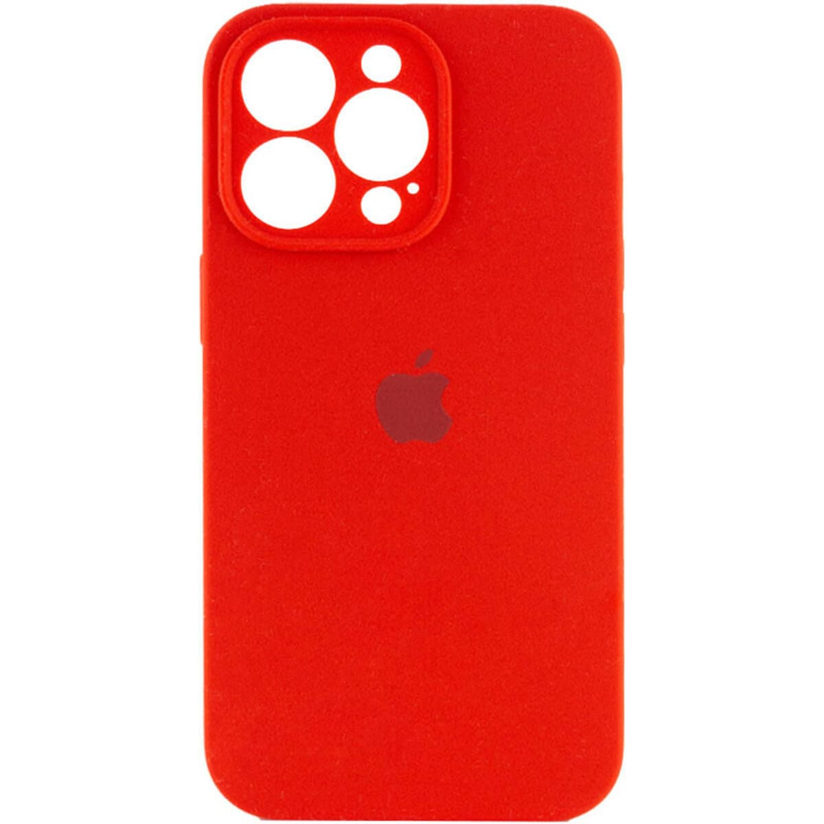 Защитный чехол-накладка Silicone Full Case AA Camera Protect для Apple iPhone 15 Pro Max Red (FullAAi15PM-11)