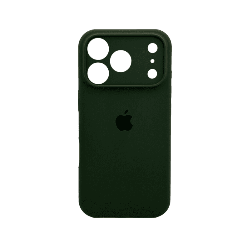 Защитный чехол-накладка Silicone Full Case AA Camera Protect для Apple iPhone 17 Pro Max Dark Green (FullAAi17PM-31)