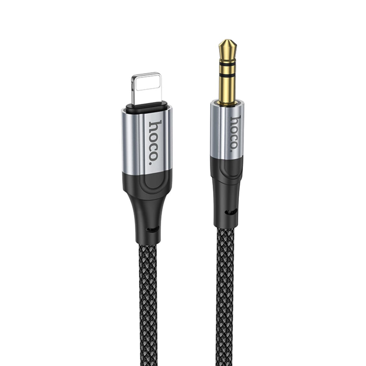 Аудіокабель HOCO UPA26 Fresh digital audio conversion cable Lightning to AUX 3.5 mm 1m Black