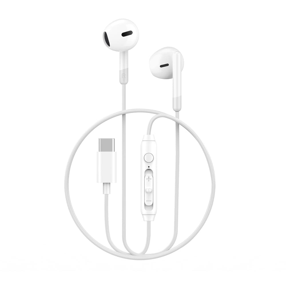 Дротові навушники WIWU EB314 Wired Earphone Type-C 1.1м White