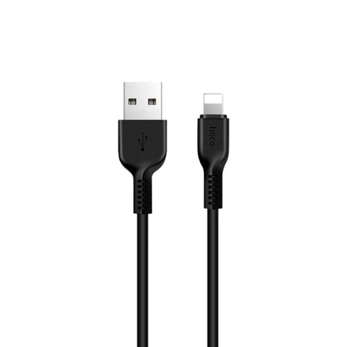 Кабель HOCO X20 USB to Lightning 2.4A 1m PVC TPE connectors Black