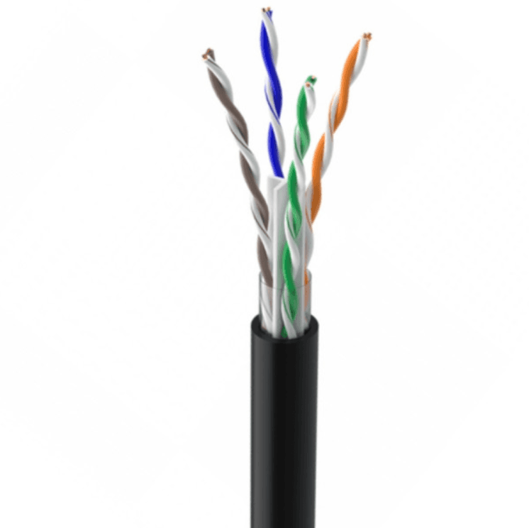 Кабель UTP Cat-6 Ok-NET КПВонг-HF-ВП (250) 4*2*0,57 UTP-cat.6 LSFRZH бухта 305м Black (7931244)