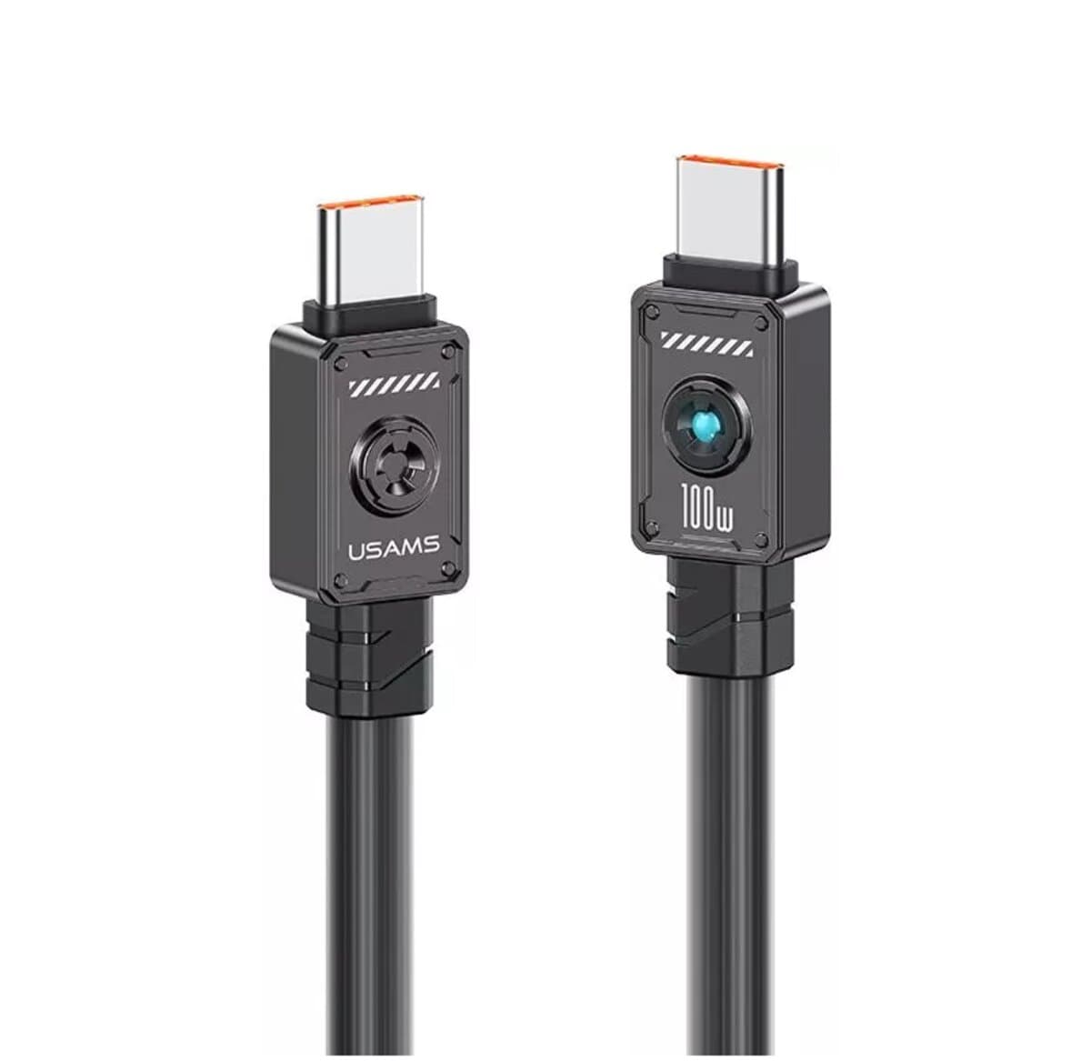 Кабель Usams US-SJ684 Type-C toType-C 100W 1.2m Black (SJ684USB01)