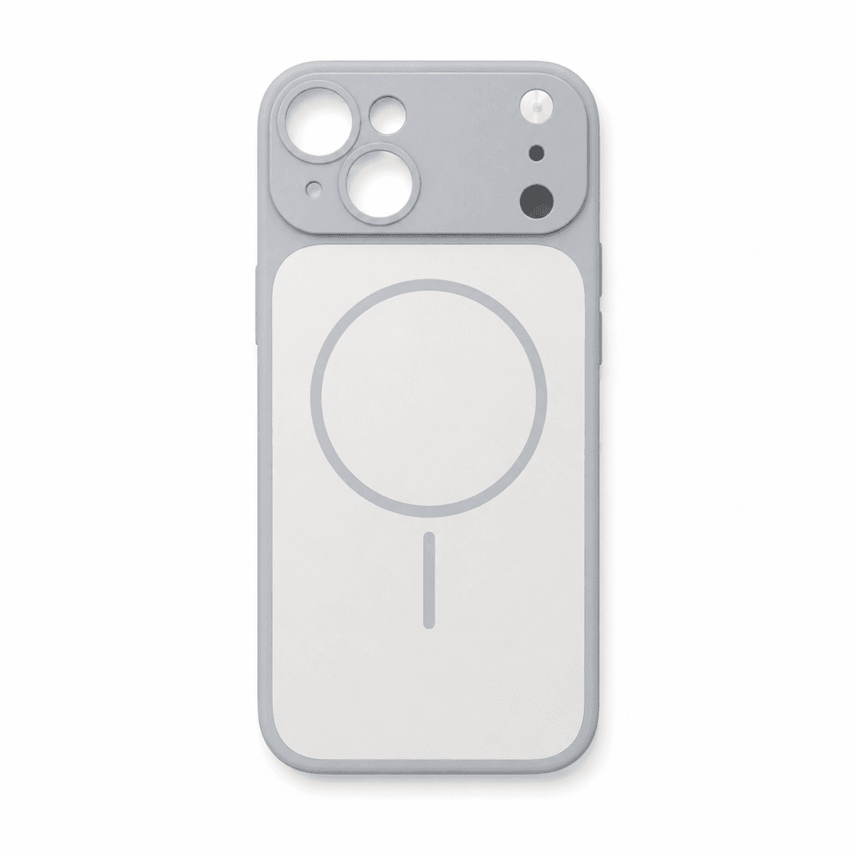 Захисний чохол-накладка Silicone Creative Variation Case MAG COVER Apple iPhone 15 Lavender Grey (MagCOViP15-5)