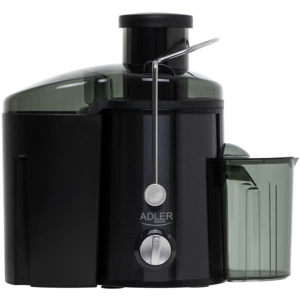 Соковижималка Adler AD 4132 dark inox 600W контейнер для соку 450ml контейнер для м'якоті 1500ml Black (AD4132)