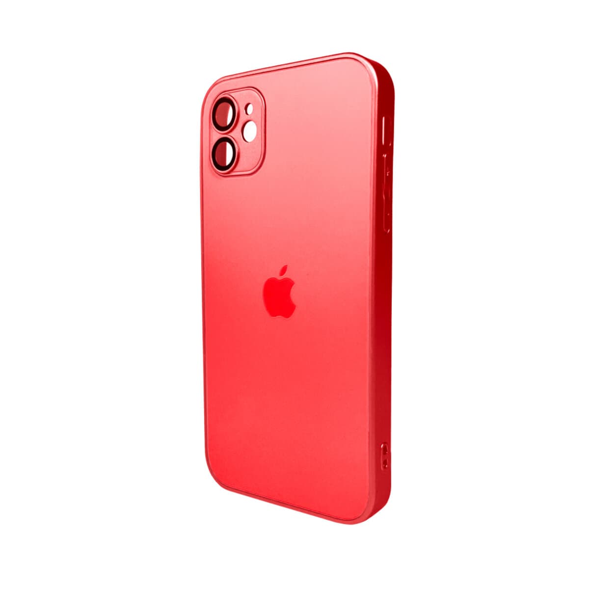 Защитный чехол-накладка AG Glass Matt Frame Color Logo для Apple iPhone 11 Coke Red (AGMattFrameiP11Red)