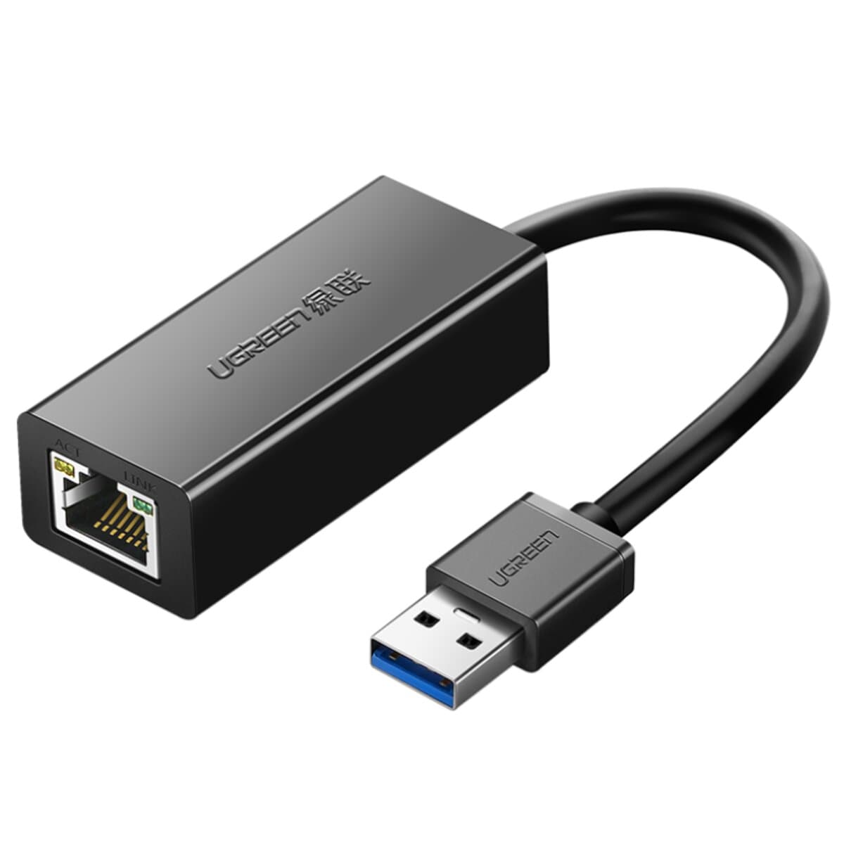 Переходник адаптер UGREEN USB 3.0 to RJ45 Gigabit Ethernet Adapter Black (UGR-20256)