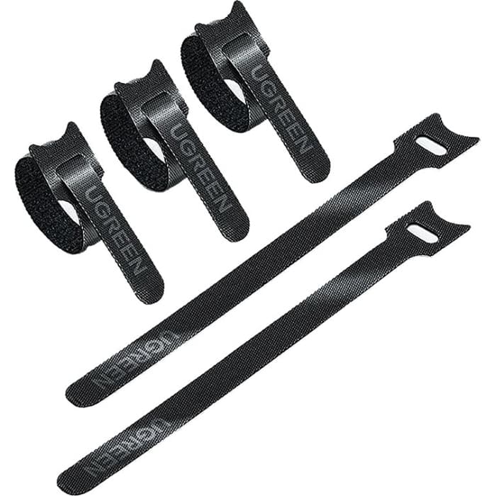 Органайзер хомут для проводів на липучці UGREEN LP401 Cable Winder 20шт Black (20245P20)